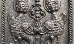 Чугунный изразец «Гамаюн»