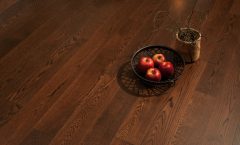 Инженерная доска COSWICK Дуб Бразильский орех (Walnut) Классическая Лак 3-х слойный T&G (шип-паз) Селект энд Бэттер 1167-1106