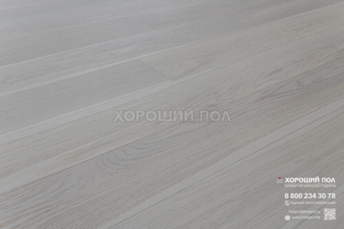 Инженерная доска COSWICK Дуб Белоснежный (Snow white) Дизайнерские решения (Designer Solution collection) Масло шелковое ультраматовое 1 Коммон 1154-3824-10