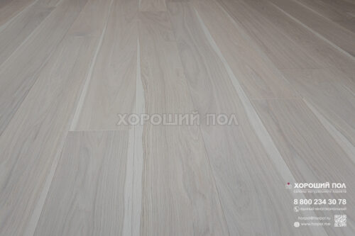 Инженерная доска COSWICK Дуб Белоснежный (Snow white) Дизайнерские решения (Designer Solution collection) Масло шелковое ультраматовое 1 Коммон 1154-3824-10