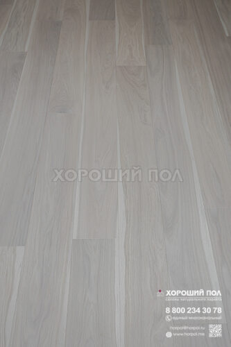 Инженерная доска COSWICK Дуб Белоснежный (Snow white) Дизайнерские решения (Designer Solution collection) Масло шелковое ультраматовое 1 Коммон 1154-3824-10
