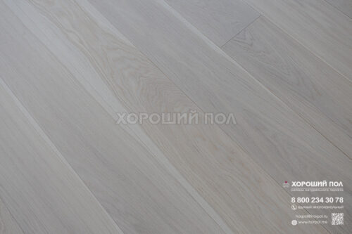 Инженерная доска COSWICK Дуб Белоснежный (Snow white) Дизайнерские решения (Designer Solution collection) Масло шелковое ультраматовое 1 Коммон 1154-3824-10