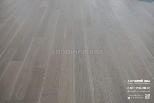 Инженерная доска COSWICK Дуб Белоснежный (Snow white) Дизайнерские решения (Designer Solution collection) Масло шелковое ультраматовое 1 Натур 1172-3824-10