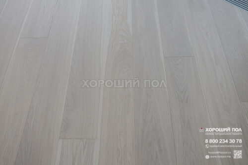 Инженерная доска COSWICK Дуб Белоснежный (Snow white) Дизайнерские решения (Designer Solution collection) Масло шелковое ультраматовое 1 Натур 1172-3824-10