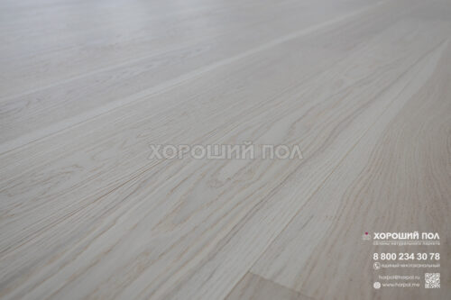 Инженерная доска COSWICK Дуб Белоснежный (Snow white) Дизайнерские решения (Designer Solution collection) Масло шелковое ультраматовое 1 Натур 1172-3824-10