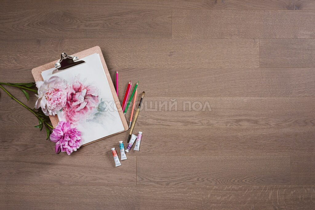 Инженерная доска COSWICK Дуб Серый шпинель рустикальный (Spinel Grey Rustic) Оттенки серого (Grеy Shadow collection) Масло шелковое ультраматовое 1 Коммон 1154-3867-20