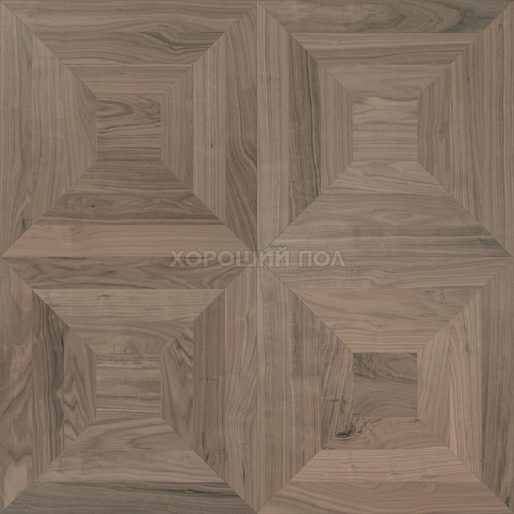 Модульный паркет COSWICK Орех Американский Зимний закат (Sunset) Американский орех (American Walnut collection) Масло шелковое ультраматовое Селект энд Бэттер Таттершел 1381-1866-30