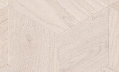 Мозаичный паркет COSWICK Дуб Альпийский (Alpine) Белые ночи (White Breathe collection) Масло шелковое ультраматовое 1 Коммон Шереметьевский ромб 1193-3878-20
