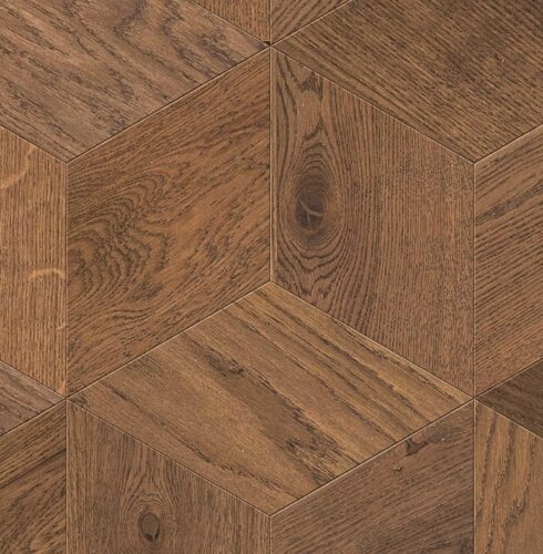 Мозаичный паркет COSWICK Дуб Кедр (Cedar) Натуральная палитра (Natural Touch collection) Масло шелковое Селект энд Бэттер Шереметьевский ромб 1197-1281-10