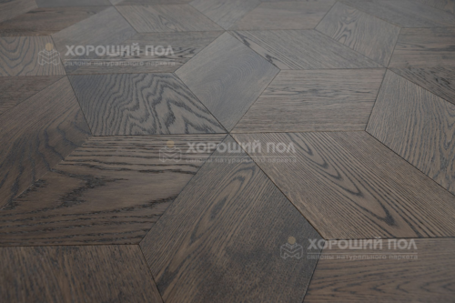 Мозаичный паркет COSWICK Дуб Корица (Cinnamon) Таинственный лес (Dark Wood collection) Масло шелковое ультраматовое Селект энд Бэттер Шереметьевский ромб 1193-1865-10