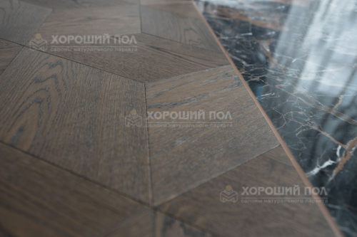 Мозаичный паркет COSWICK Дуб Корица (Cinnamon) Таинственный лес (Dark Wood collection) Масло шелковое ультраматовое Селект энд Бэттер Шереметьевский ромб 1193-1865-10