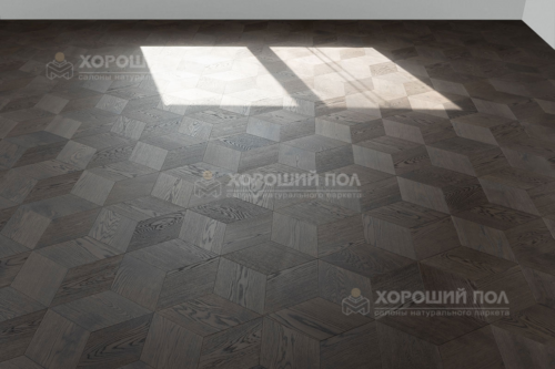 Мозаичный паркет COSWICK Дуб Корица (Cinnamon) Таинственный лес (Dark Wood collection) Масло шелковое ультраматовое Селект энд Бэттер Шереметьевский ромб 1193-1865-10