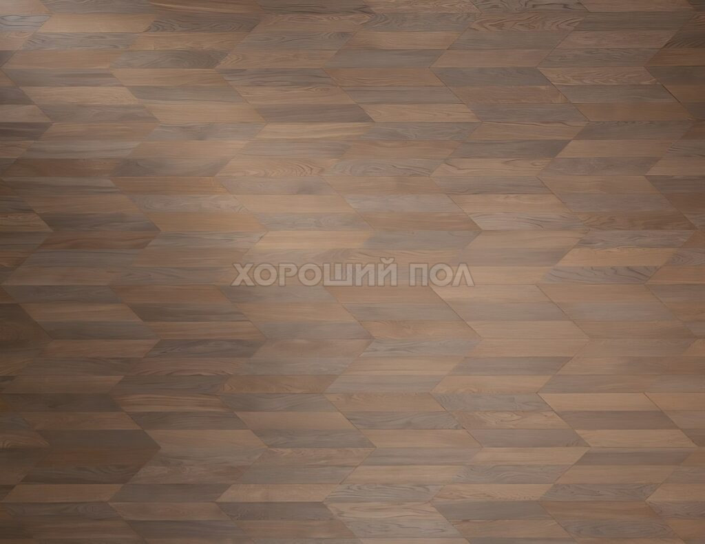 Мозаичный паркет COSWICK Дуб Пастель/Шамбор Масло шелковое Селект энд Бэттер Геометрический паркет из французской елочки 2025-1255