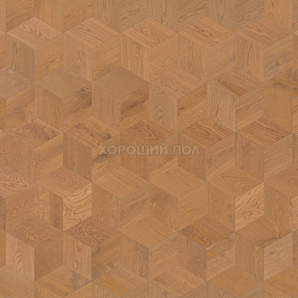 Мозаичный паркет COSWICK Дуб Сибуми (Shibumi) Дизайнерские решения (Designer Solution collection) Масло шелковое ультраматовое 1 Коммон Шереметьевский ромб 1193-3882-20