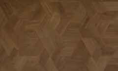 Мозаичный паркет COSWICK Дуб Сиена натуральная (Raw Sienna) Масло шелковое ультраматовое Селект энд Бэттер Геометрический паркет из сложных многоугольников 2025-1262