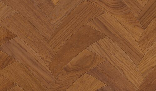 Мозаичный паркет COSWICK Криволинейная елка Дуб Орех (Chestnut) Таинственный лес (Dark Wood collection) Масло шелковое ультраматовое Селект энд Бэттер Эльсинор 1110-1204-10