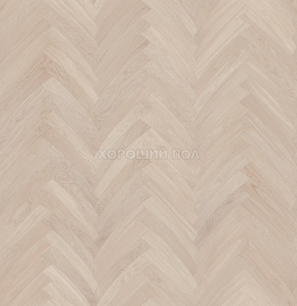 Мозаичный паркет COSWICK Криволинейная елка Дуб Подснежник (Snowdrop) Белые ночи (White Breathe collection) Масло шелковое ультраматовое Селект энд Бэттер Опера Хаус 1136-1893-10