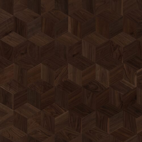 Мозаичный паркет COSWICK Орех Американский Классический (Classic) Американский орех (American Walnut collection) Масло шелковое 1 Натур Шереметьевский ромб 1397-3261-30