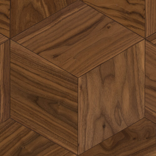 Мозаичный паркет COSWICK Орех Американский Натуральный (Natural) Американский орех (American Walnut collection) Масло шелковое Селект энд Бэттер Шереметьевский ромб 1397-1201-30