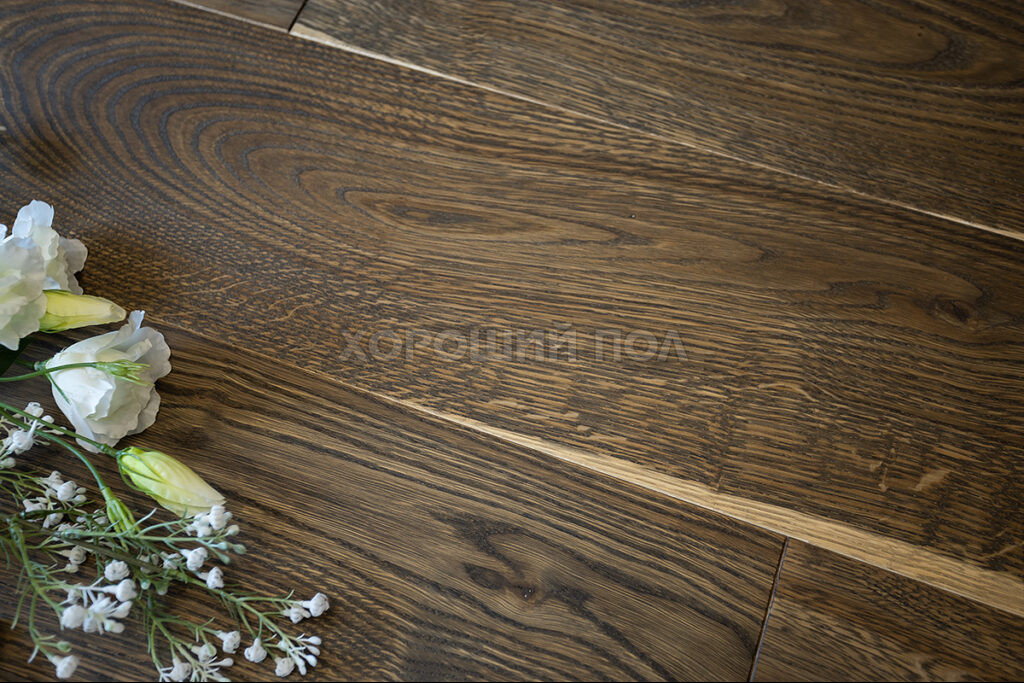 Паркет елка Английская елка Дуб Гипюр Легендарная РУССКИЙ ДУБ — Россия UV-Лак Селект 2222-L-1098