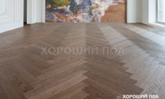 Паркет елка COSWICK Английская елка (90°) Дуб Кедр (Cedar) Натуральная палитра (Natural Touch collection) Масло шелковое Селект энд Бэттер Штучный паркет 1151-1281-10