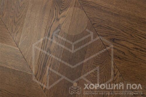 Паркет елка COSWICK Английская елка (90°) Дуб Молочный Шоколад (Milk Chocolate) Таинственный лес (Dark Wood collection) Масло шелковое Таверн Штучный паркет 1151-4217-20