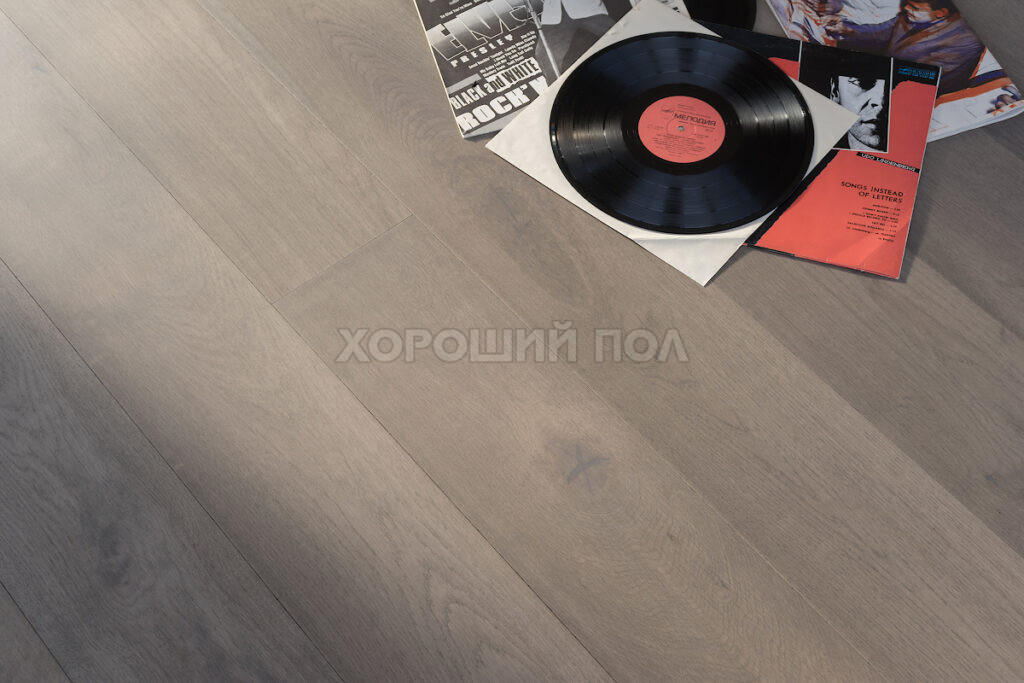 Паркет елка COSWICK Английская елка (90°) Дуб Серый вельвет (Grey Velvet) Оттенки серого (Grеy Shadow collection) Масло шелковое ультраматовое Таверн Венгерская елка 1171-4874-20