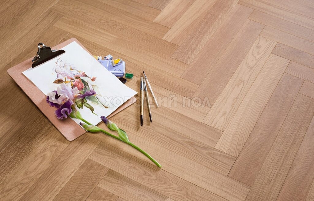 Паркет елка COSWICK Английская елка (90°) Дуб Сиена рустикальная (Sienna Rustic) Натуральная палитра (Natural Touch collection) Масло шелковое ультраматовое 1 Коммон Венгерская елка 1171-3809-20