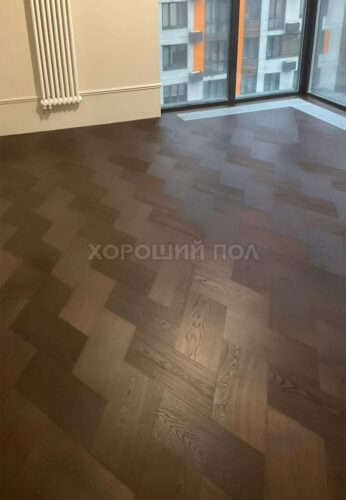 Паркет елка COSWICK Французская елка (60°) Дуб Орех рустикальный (Chestnut Rustic) Таинственный лес (Dark Wood collection) Масло шелковое Таверн Итальянская елка 1192-4204-20