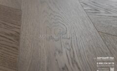 Паркет елка COSWICK Французская елка (60°) Дуб Пастель рустикальная (Pastel Rustic) Оттенки серого (Grеy Shadow collection) Масло шелковое 1 Коммон Итальянская елка 1183-3247-20
