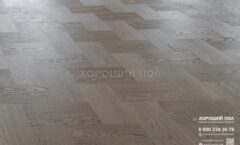 Паркет елка COSWICK Французская елка (60°) Дуб Пастель рустикальная (Pastel Rustic) Оттенки серого (Grеy Shadow collection) Масло шелковое 1 Коммон Итальянская елка 1183-3247-20