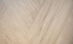 Паркет елка COSWICK Французская елка (60°) Дуб Ванильный рустикальный (Vanilla Rustic) Белые ночи (White Breathe collection) Масло шелковое ультраматовое 1 Коммон Итальянская елка 1192-3808-20