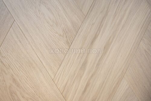 Паркет елка COSWICK Французская елка (60°) Дуб Ванильный рустикальный (Vanilla Rustic) Белые ночи (White Breathe collection) Масло шелковое ультраматовое 1 Коммон Итальянская елка 1192-3808-20