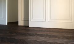 Паркет елка ПЕРВАЯ ПАРКЕТНАЯ МАНУФАКТУРА Орех Американский Орех Дарк Лак шелковый Селект 26719411