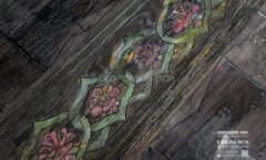 Паркет старинный из ореха с бордюром, коллекция Русь, Песочные часы РУССКИЙ ДУБ F-520